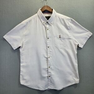 Soul Star England‎ Men's Short Sleeve Button Up Shirt Size XL